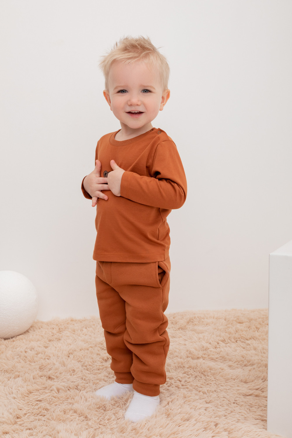 Брюки для мальчика, артикул: КР 400602, цвет: коричневый