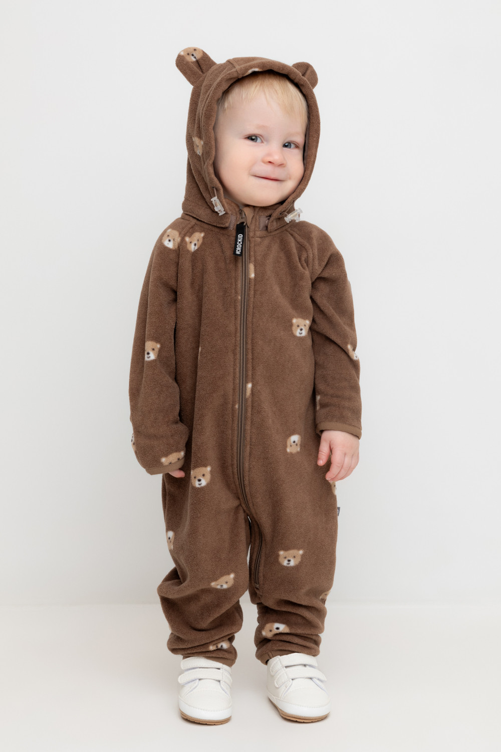 Комбинезон для мальчика, артикул: ФЛ 60008/н/1 ГР, цвет: коричневый