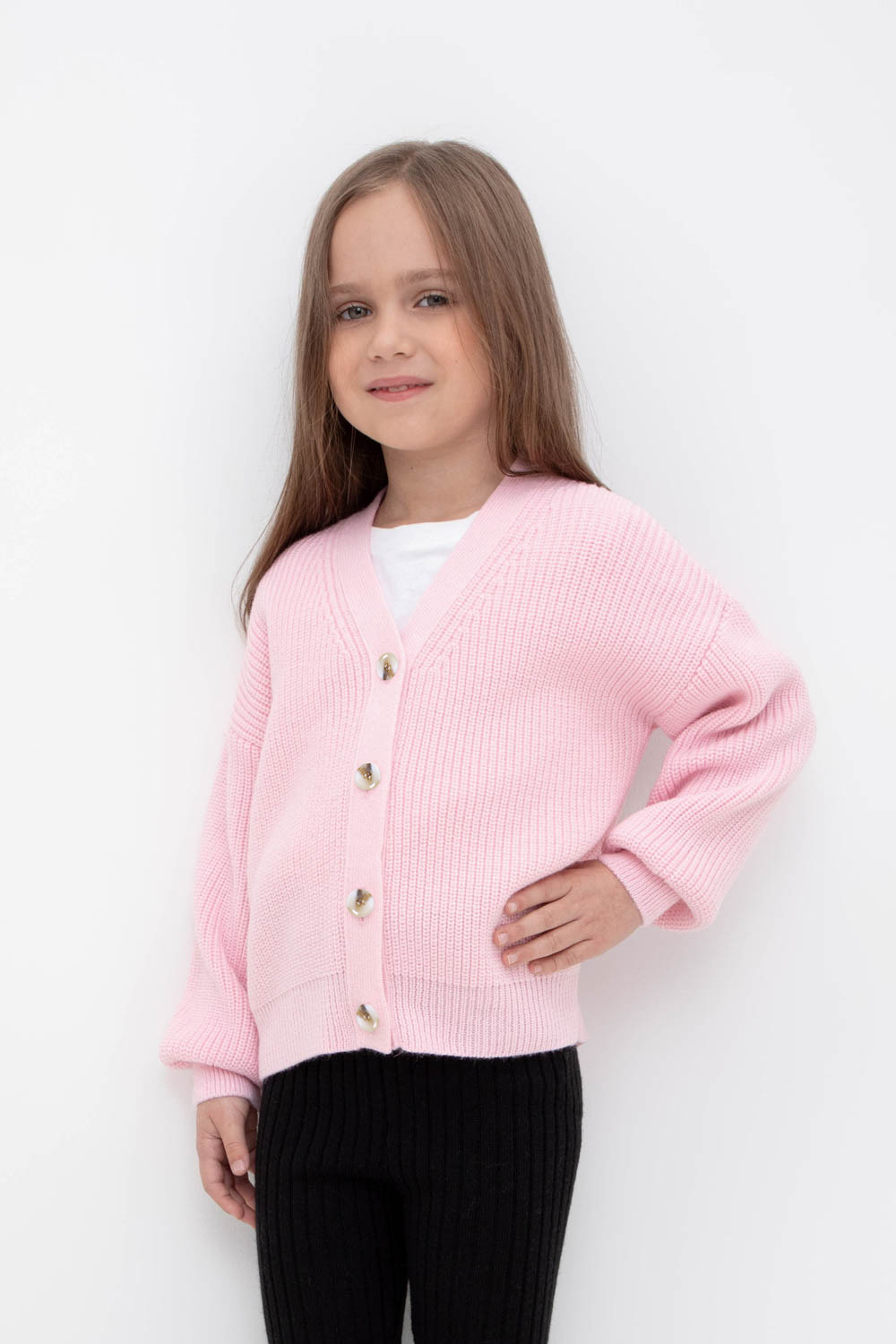 Жакет для девочки, артикул: КВ 30133/ш, цвет: розовый