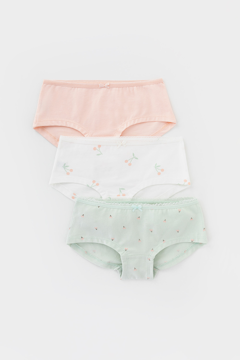 Трусы для девочки, артикул: К 1964-3уп, цвет: зеленый