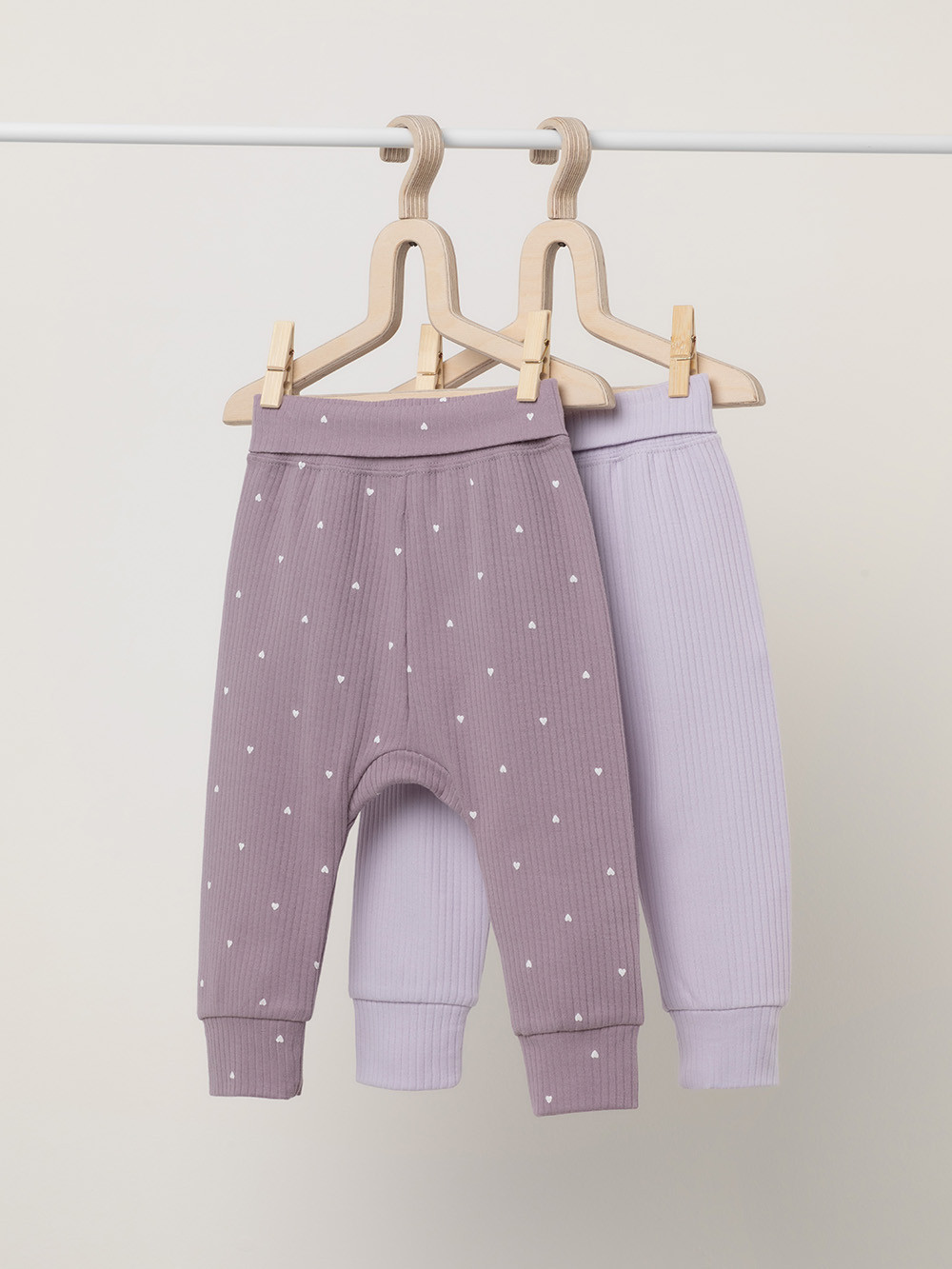 Брюки для новорожденных, артикул: К 400715-2уп, цвет: фиолетовый