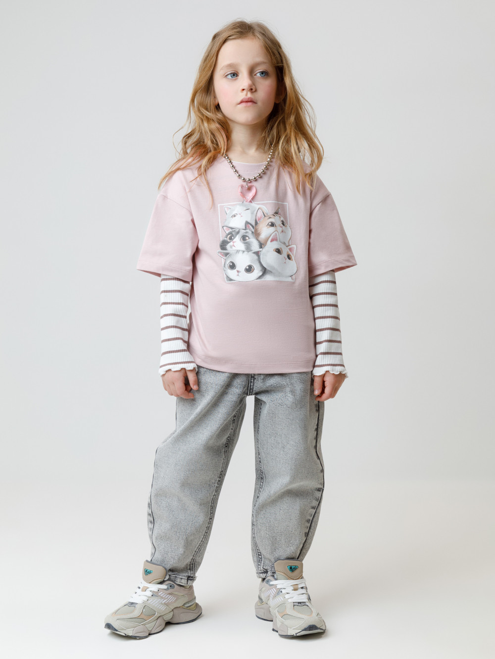 Футболка для девочки, артикул: КР 302828, цвет: розовый