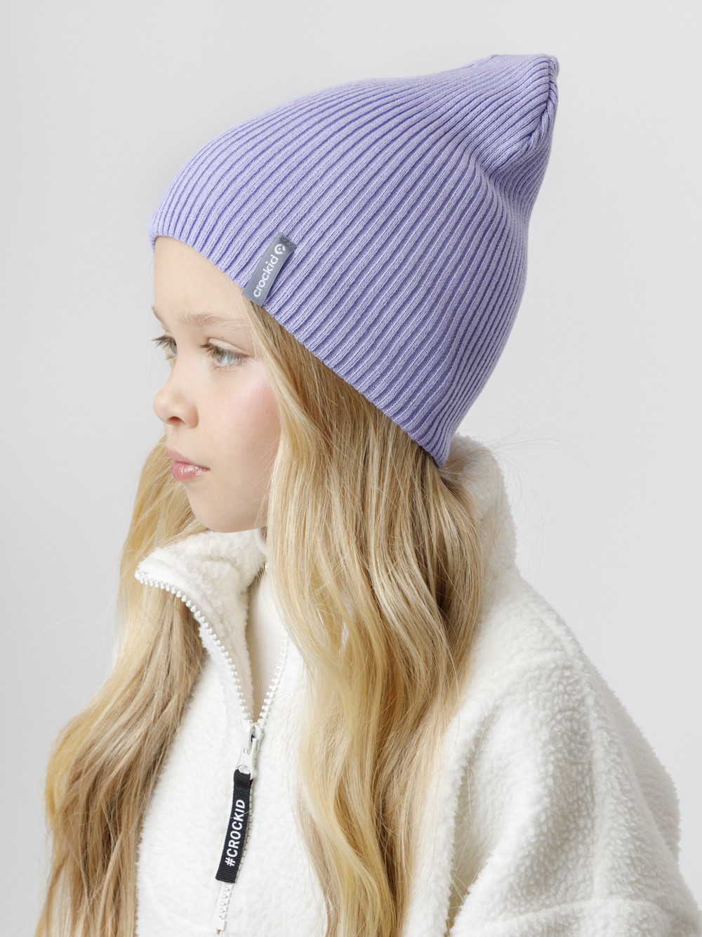 Шапка для девочки, артикул: КВ 20432, цвет: фиолетовый