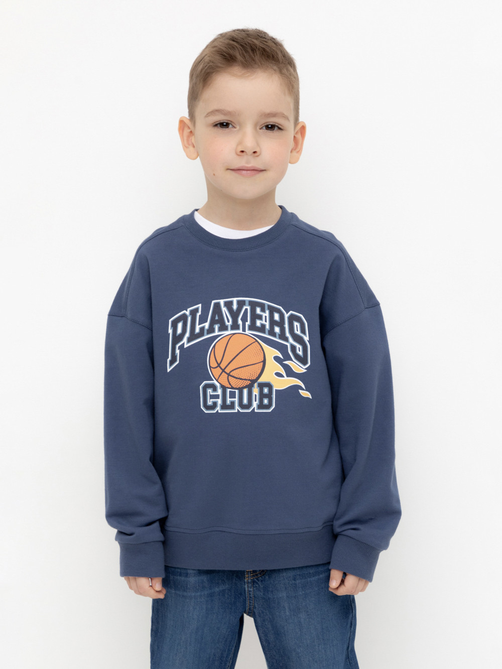 Свитшоты для мальчика, артикул: КР 302392, цвет: синий