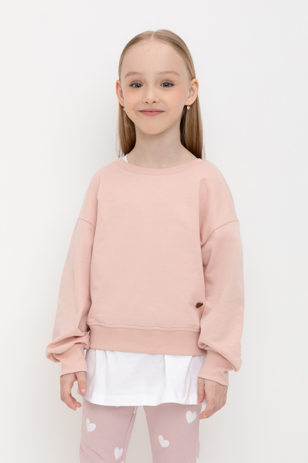 Джемпер для девочки, артикул: К 302119, цвет: розовый