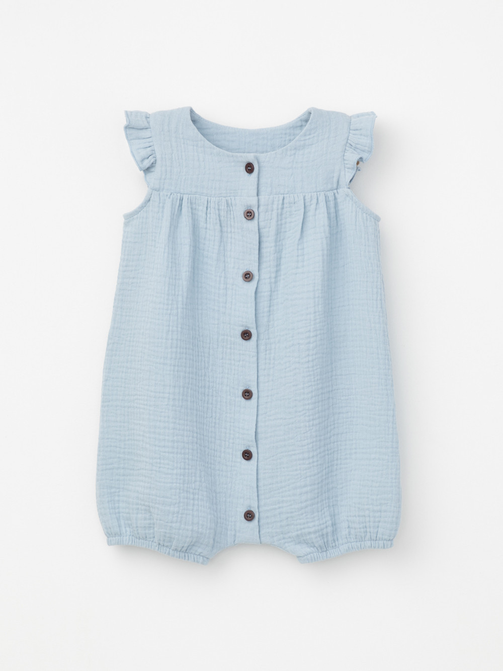 Полукомбинезон для девочки, артикул: ТК 62016, цвет: голубой