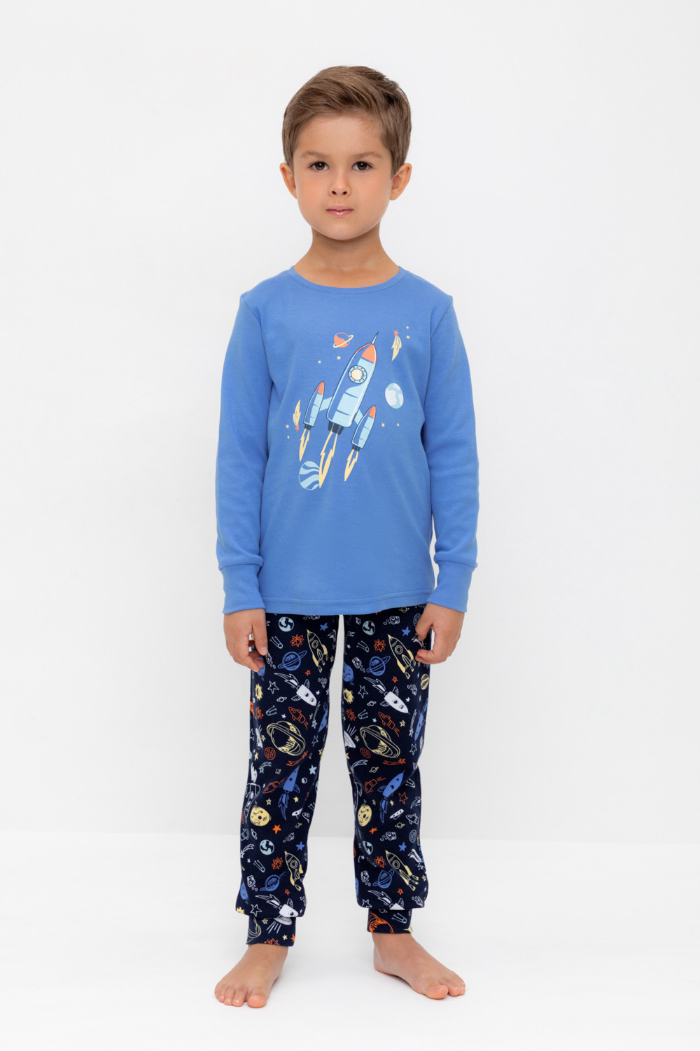 Пижама для мальчика, артикул: К 1541, цвет: голубой