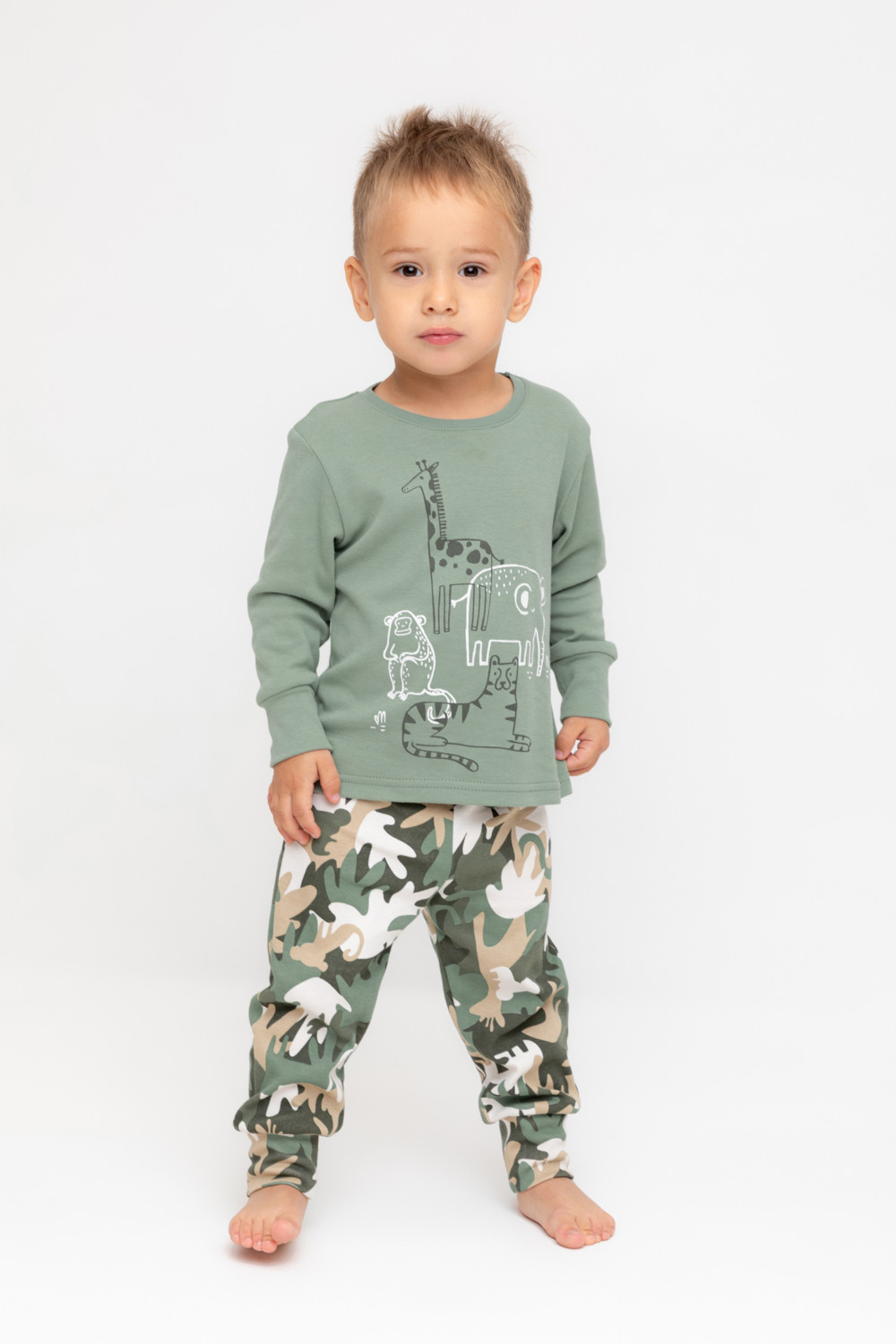 Пижама для мальчика, артикул: К 1541/24, цвет: хаки