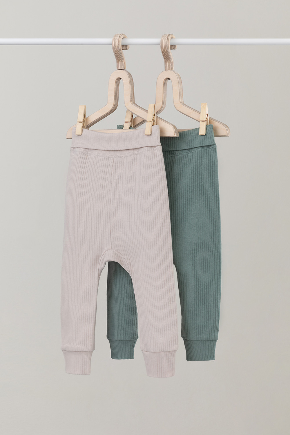 Брюки для новорожденных, артикул: К 400715-2уп, цвет: бежевый