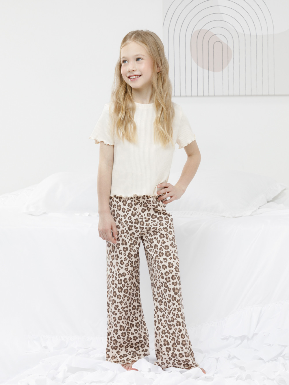 Пижама для девочки, артикул: МП 1669, цвет: светло-розовый