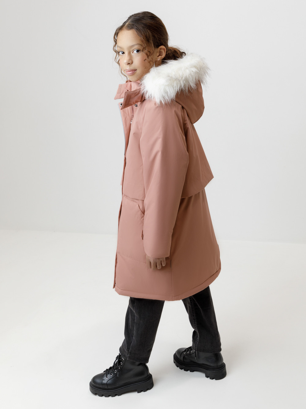 Куртка для девочки, артикул: ВК 38116/2 ГР, цвет: розовый