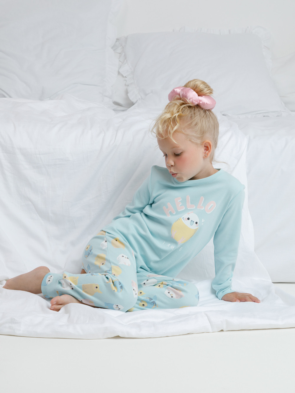 Пижама для девочки, артикул: К 1541, цвет: минт