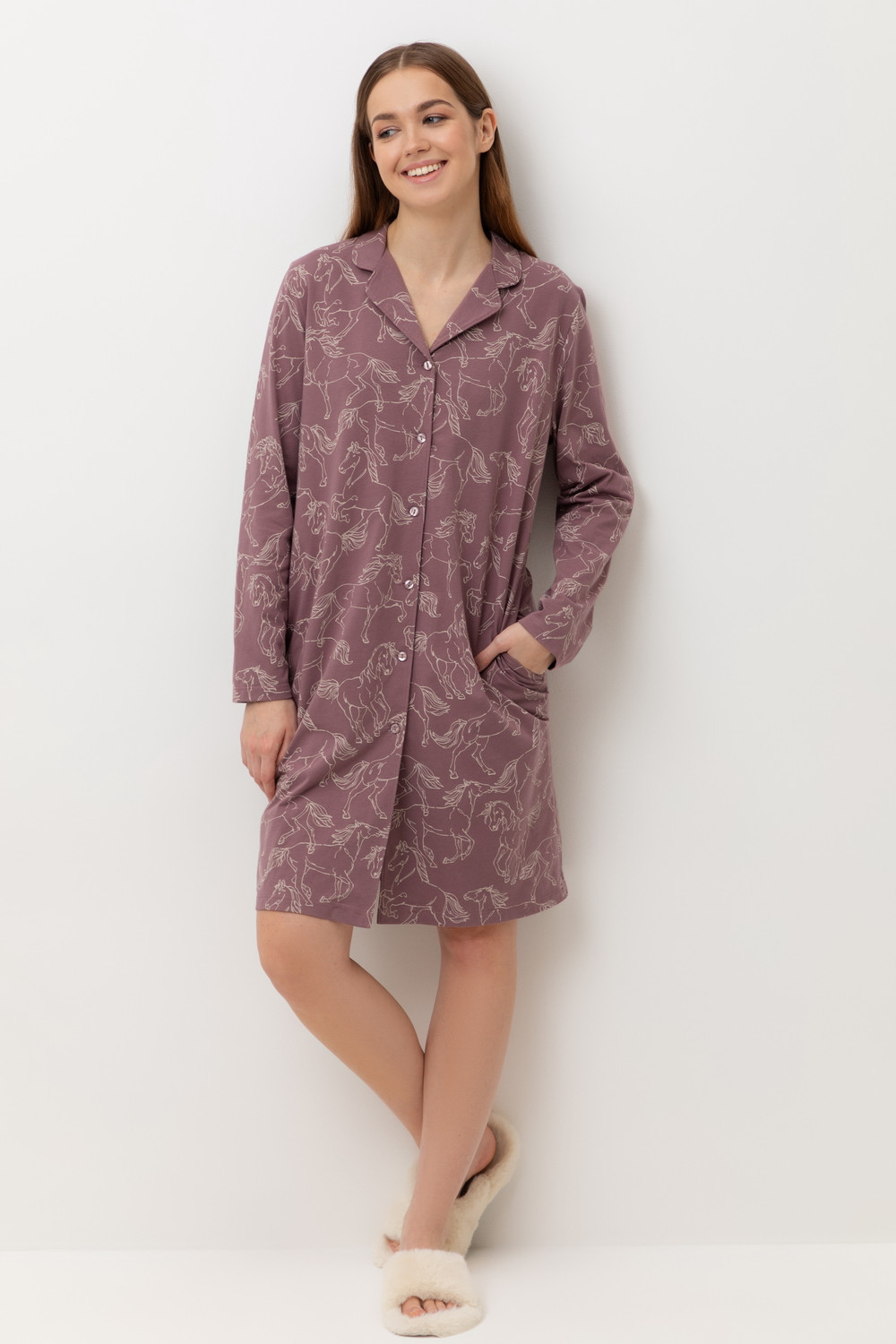 Халаты женские для мам, артикул: Е 50025, цвет: бордовый