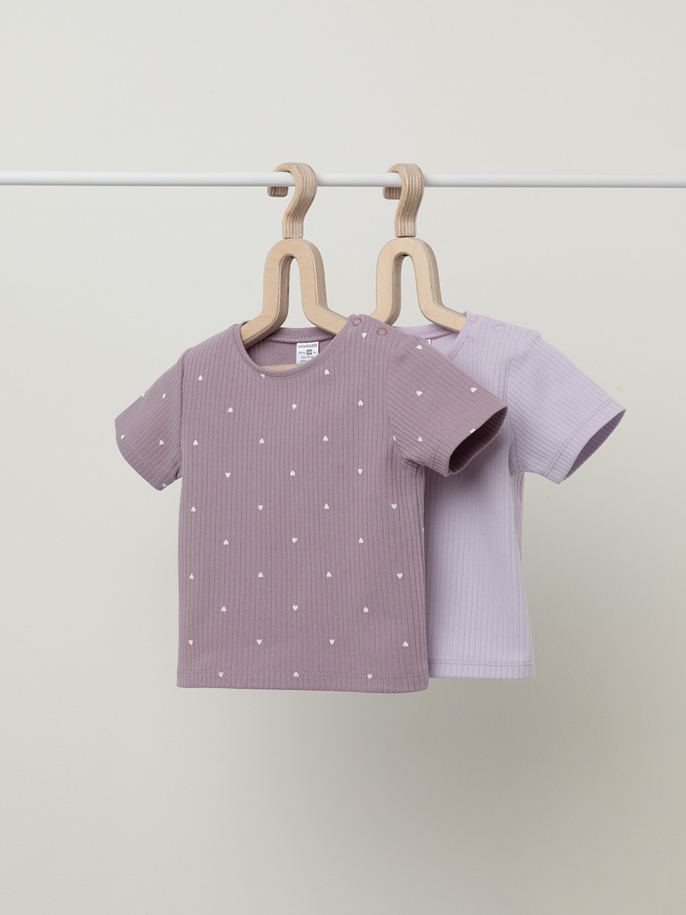 Футболка для новорожденных, артикул: К 302521-2уп, цвет: фиолетовый