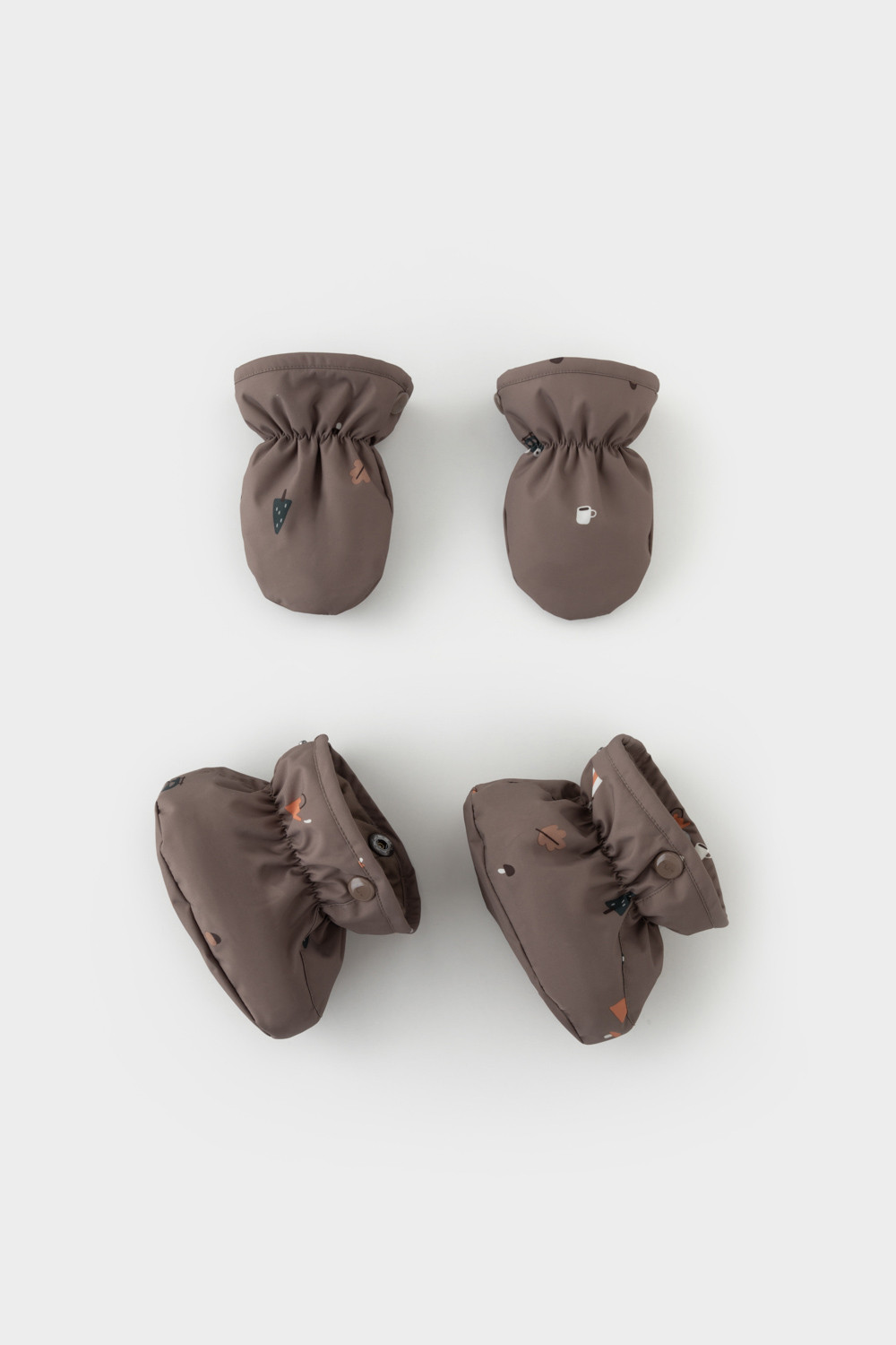 Комбинезоны утепленные для мальчика, артикул: ВК 60116/н/8 ГР, цвет: коричневый, фото 12