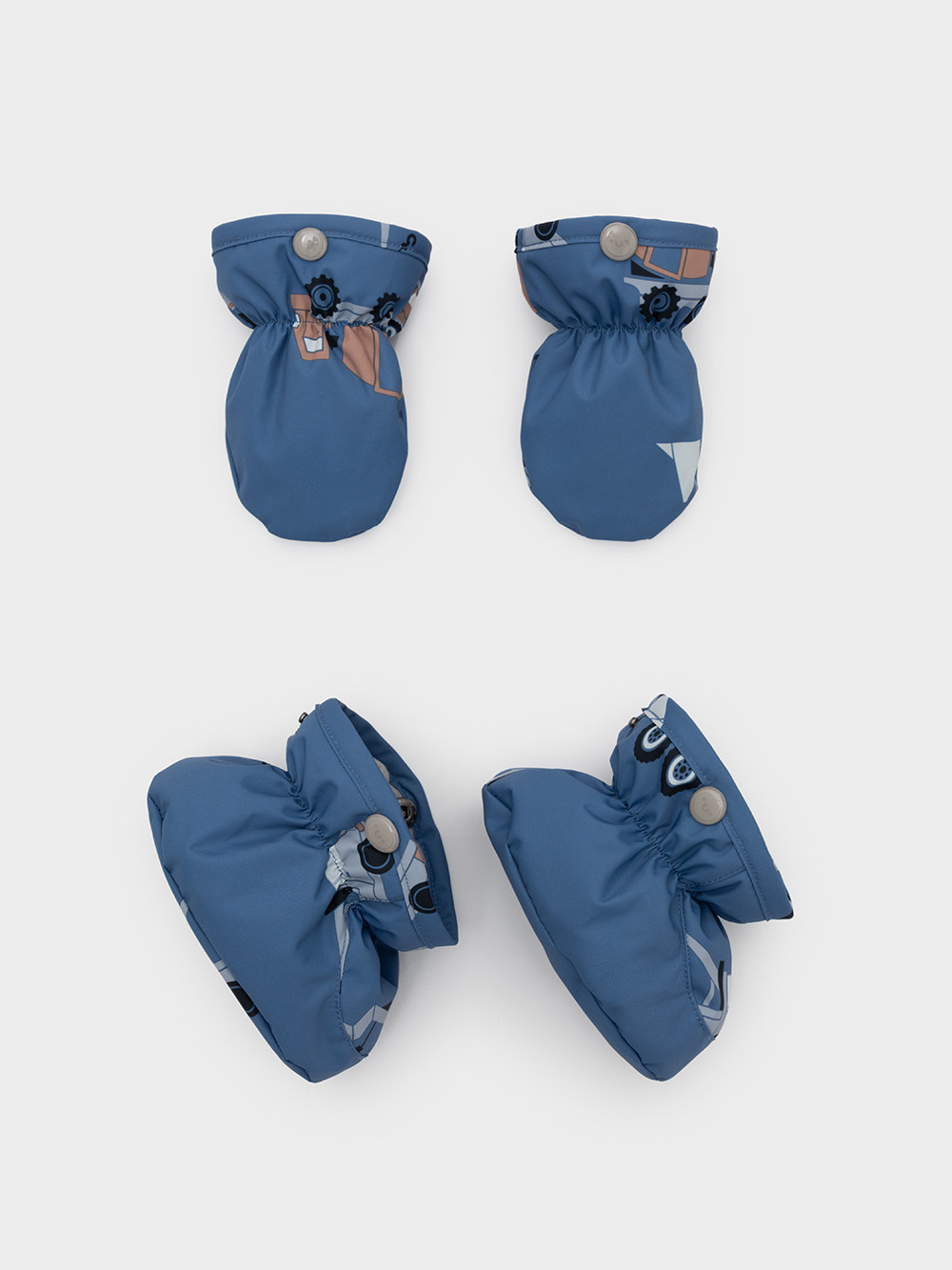 Комбинезоны утепленные для мальчика, артикул: ВК 60032/н/64 Ал, цвет: голубой, фото 12