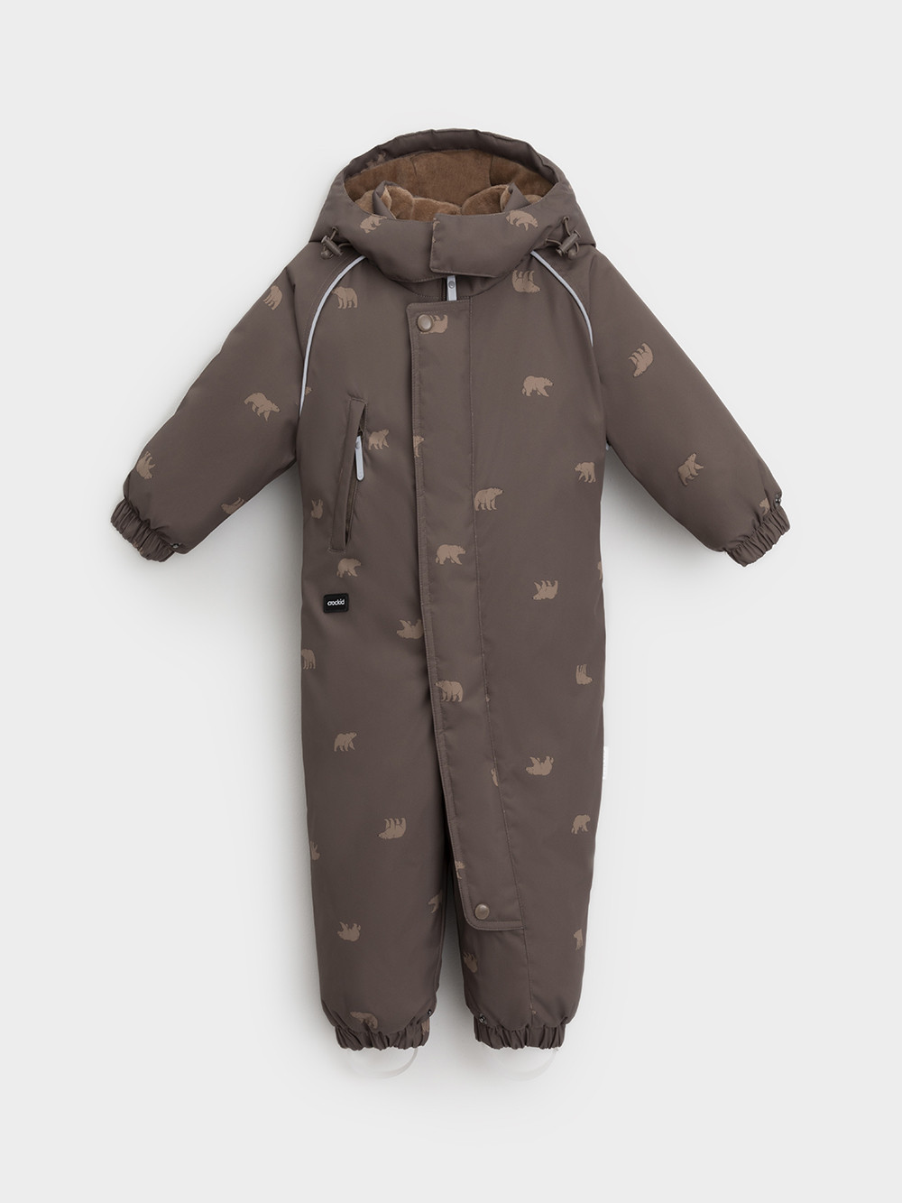 Комбинезоны утепленные для мальчика, артикул: ВК 60133/н/1 УЗГ, цвет: коричневый, фото 13