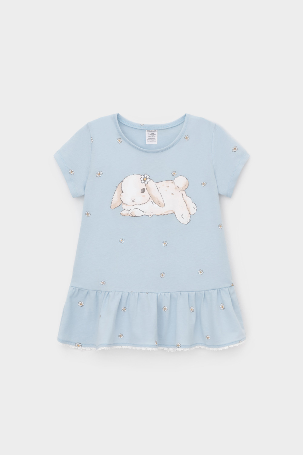 Блузка для девочки, артикул: КР 302746-1, цвет: голубой, фото 2