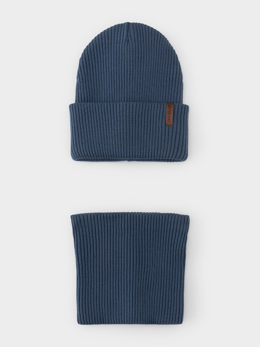 Комплект вязаный для мальчика, артикул: КВ 22019, цвет: синий, фото 2