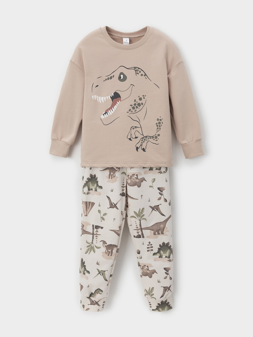 Пижама для мальчика, артикул: К 1567, цвет: бежевый, фото 2