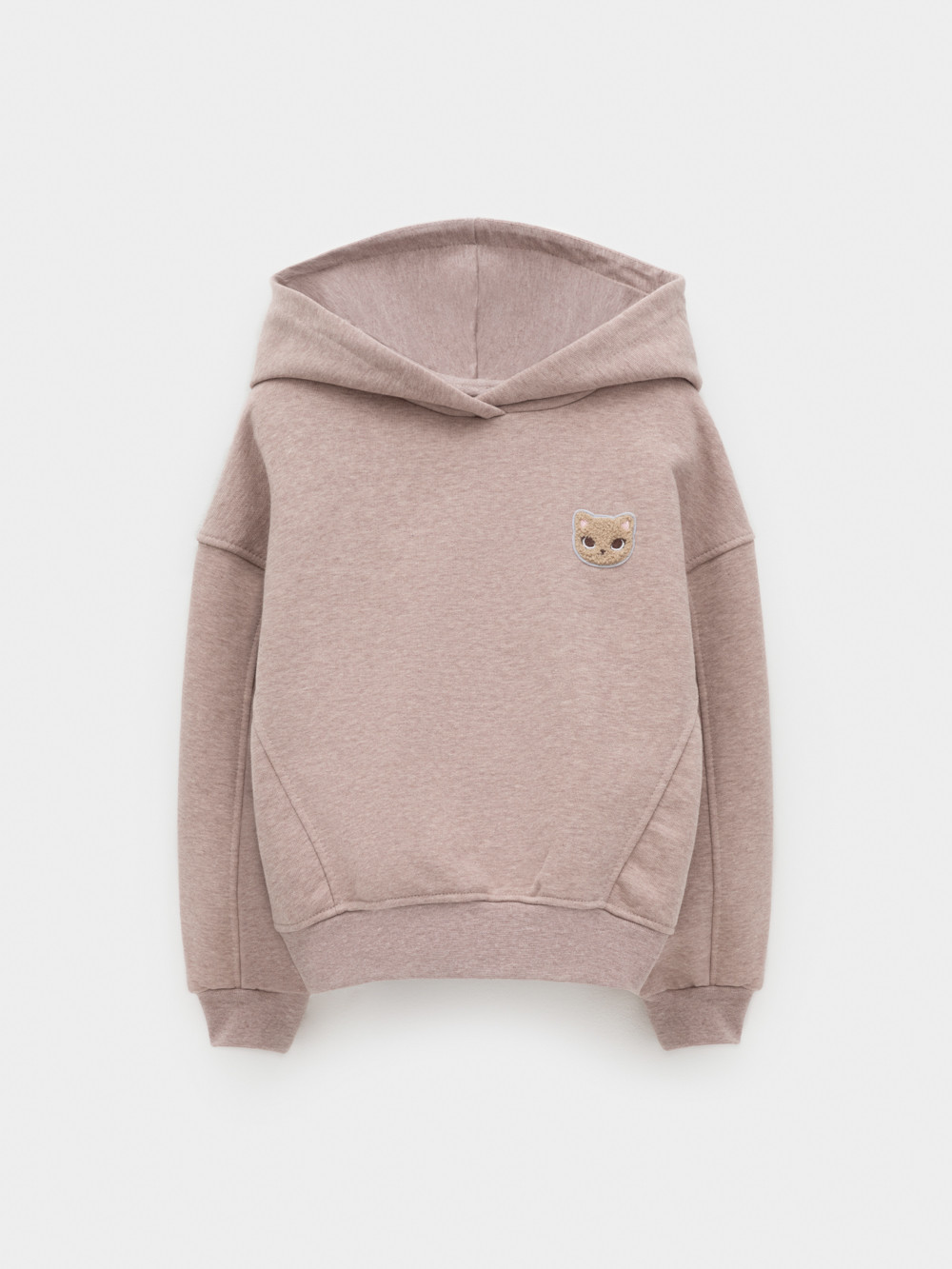 Худи для девочки, артикул: КР 302811, цвет: кофейный, фото 2