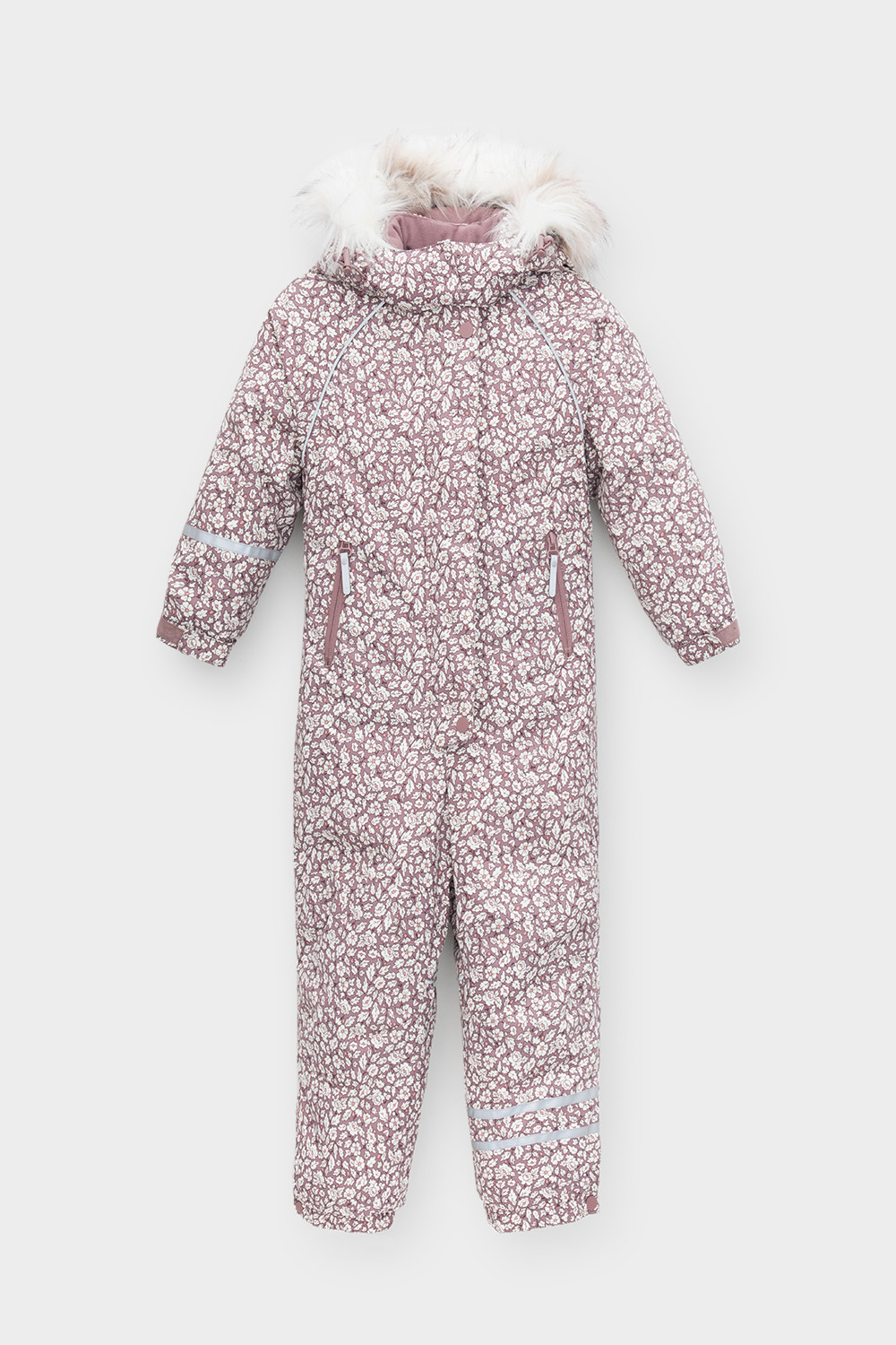 Комбинезоны утепленные для девочки, артикул: ВК 60097/н/1 ГР, цвет: розовый, фото 2