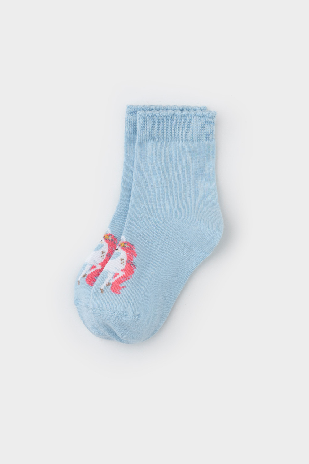Носки для девочки, артикул: К 9683/4 АТ, цвет: голубой, фото 2