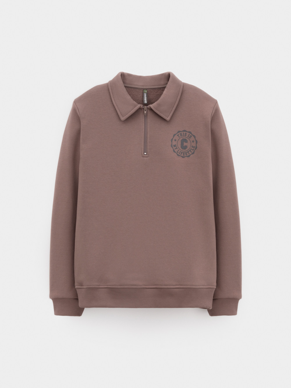 Свитшоты для мальчика, артикул: КР 302798, цвет: коричневый, фото 2