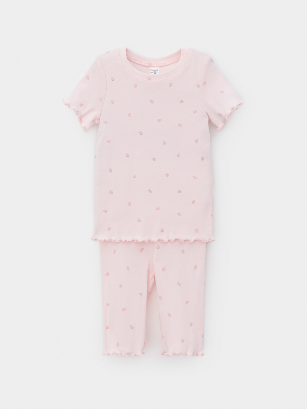Пижама для девочки, артикул: К 1632, цвет: светло-розовый, фото 2