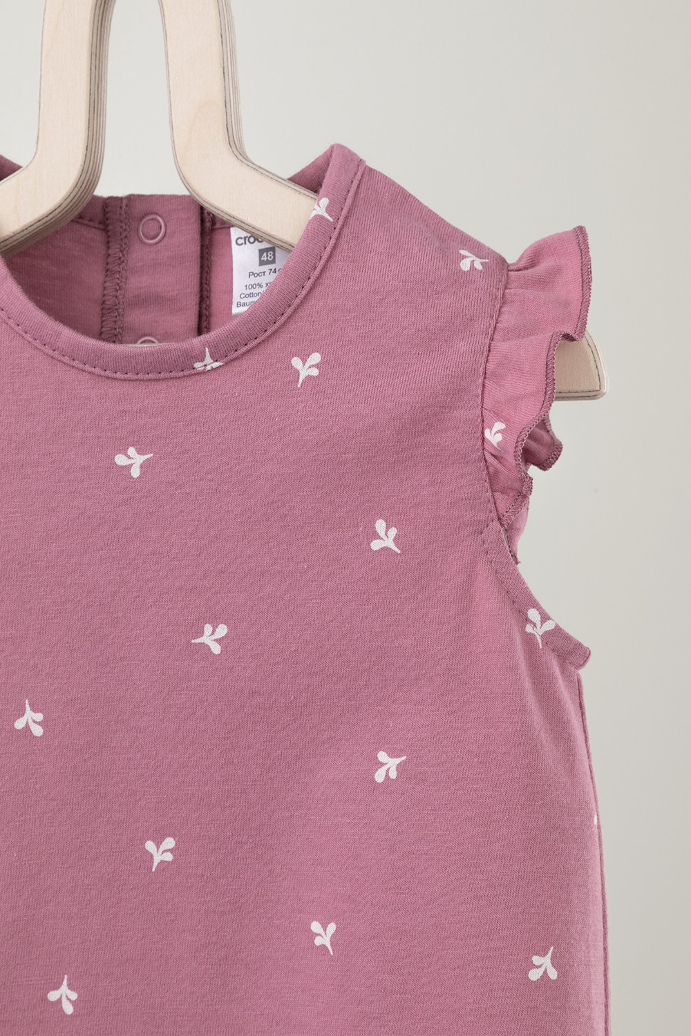 Боди для новорожденных, артикул: К 6176, цвет: розовый, фото 2