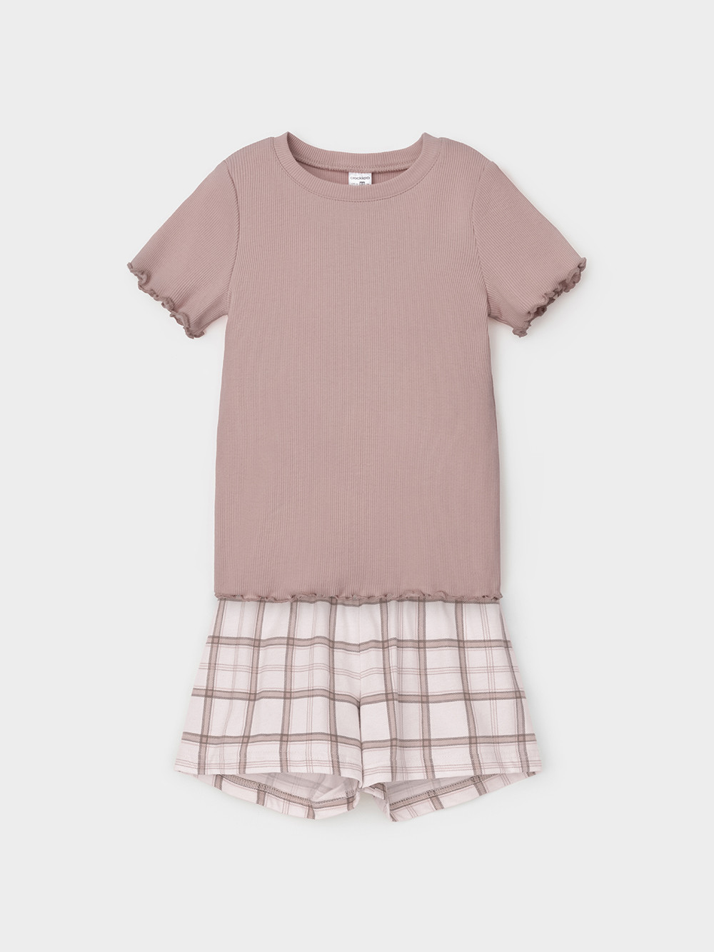 Пижама для девочки, артикул: К 1645, цвет: кофейный, фото 2