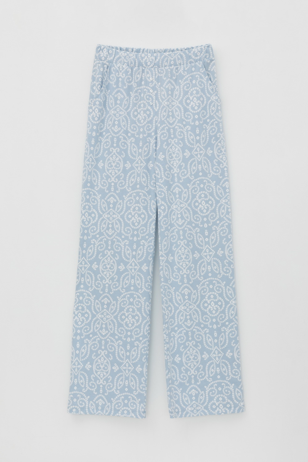 Брюки для дома для мам, артикул: Е 40046, цвет: голубой, фото 2