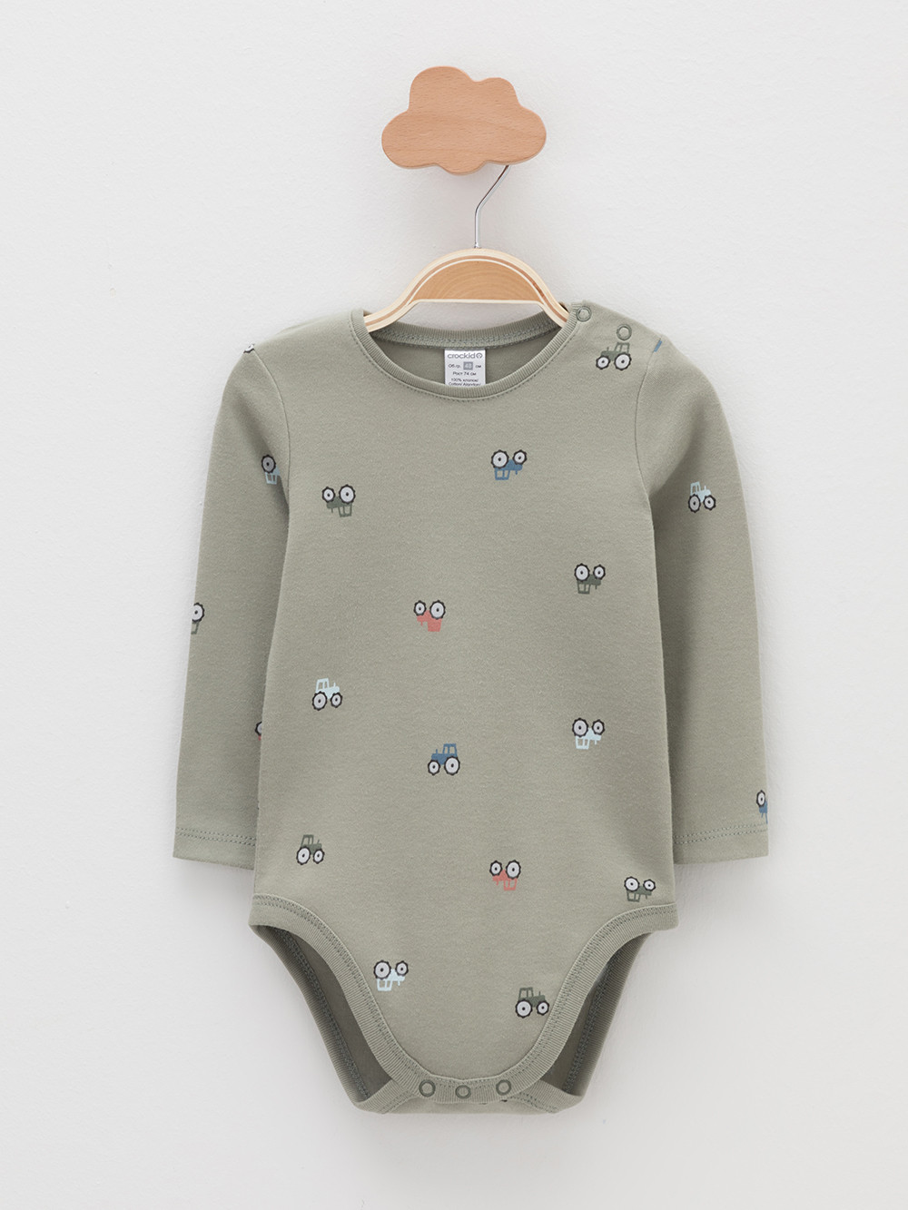Боди для новорожденных, артикул: К 6087-2уп, цвет: хаки, фото 2