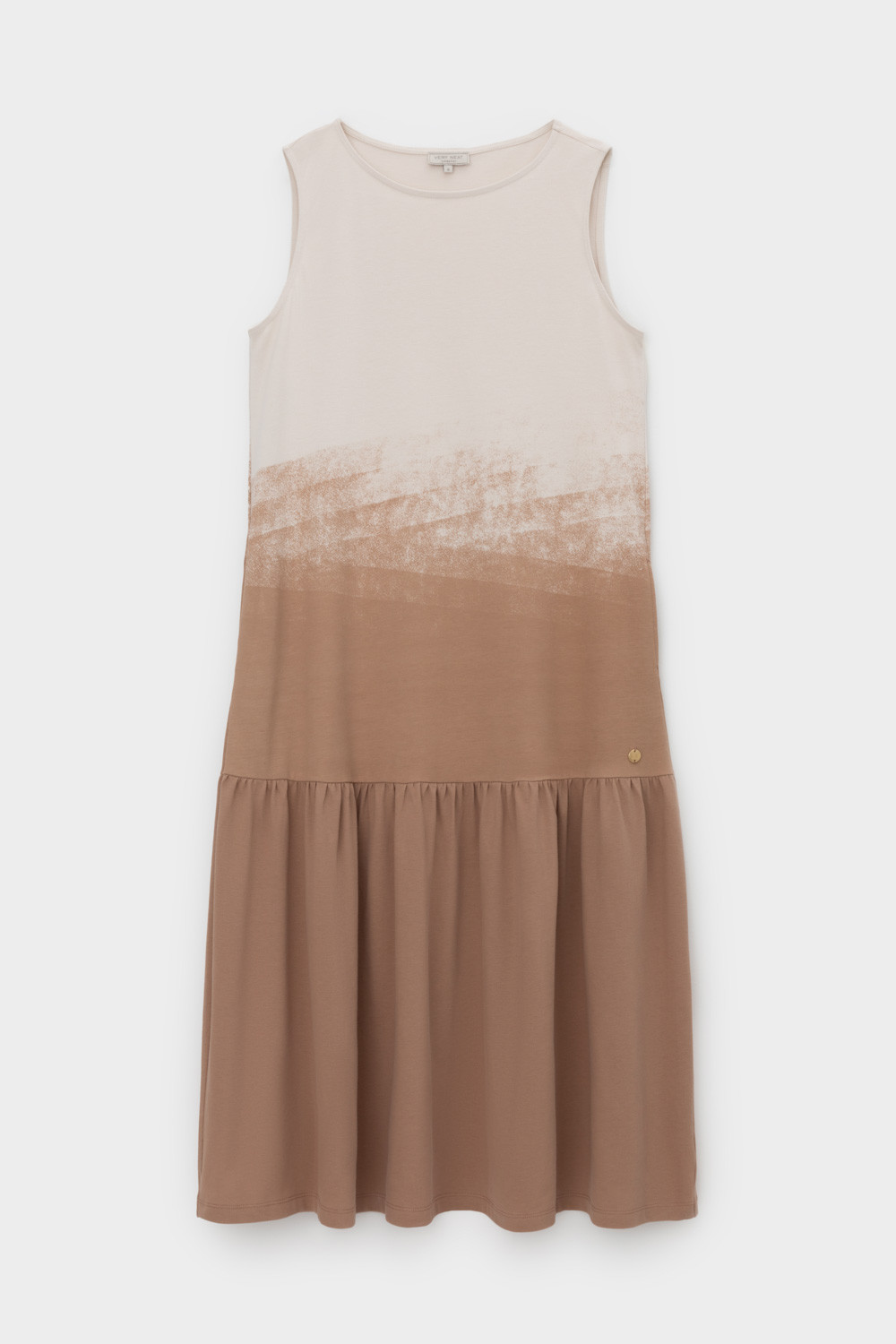 Платья женские для мам, артикул: ЕВТ 5081, цвет: бежевый, фото 2