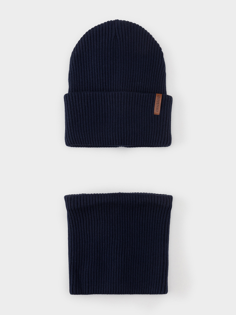 Комплект вязаный для мальчика, артикул: КВ 22019, цвет: синий, фото 2