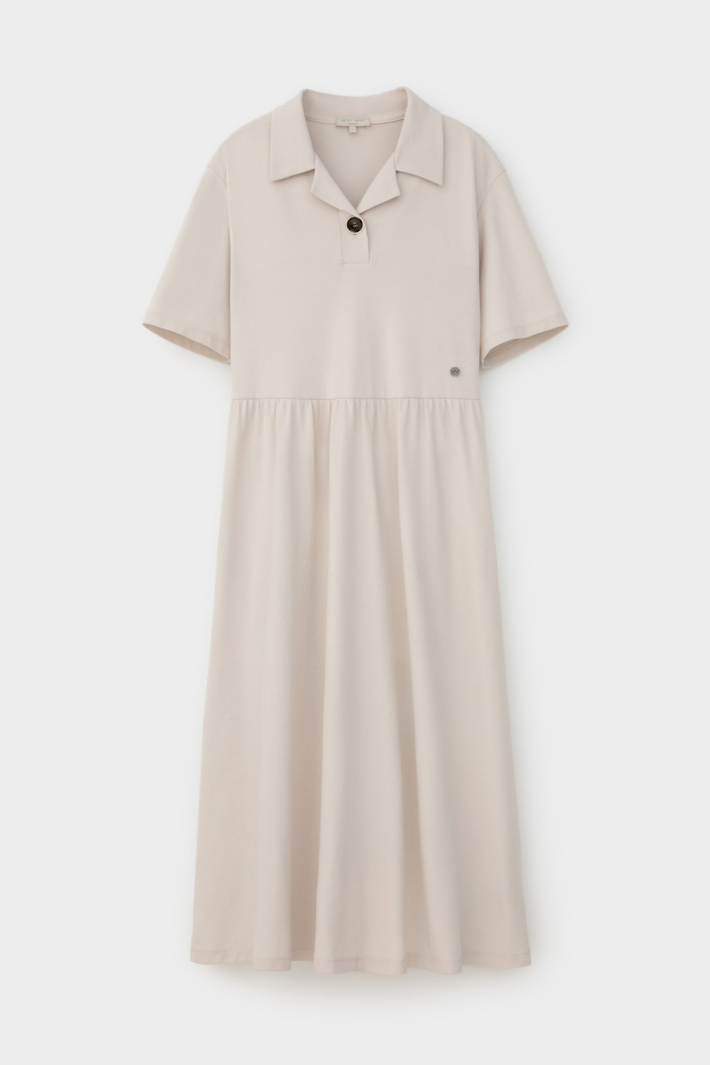 Платья женские для мам, артикул: ЕВТ 5065, цвет: бежевый, фото 2