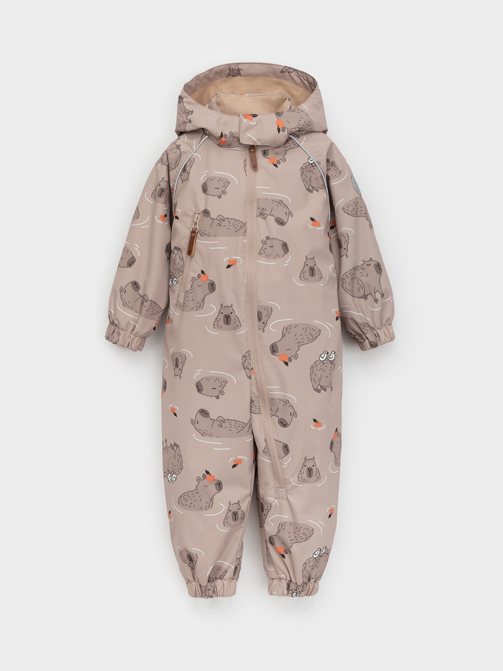 Комбинезоны утепленные для мальчика, артикул: ВК 60088/н/25 Ал, цвет: бежевый, фото 2