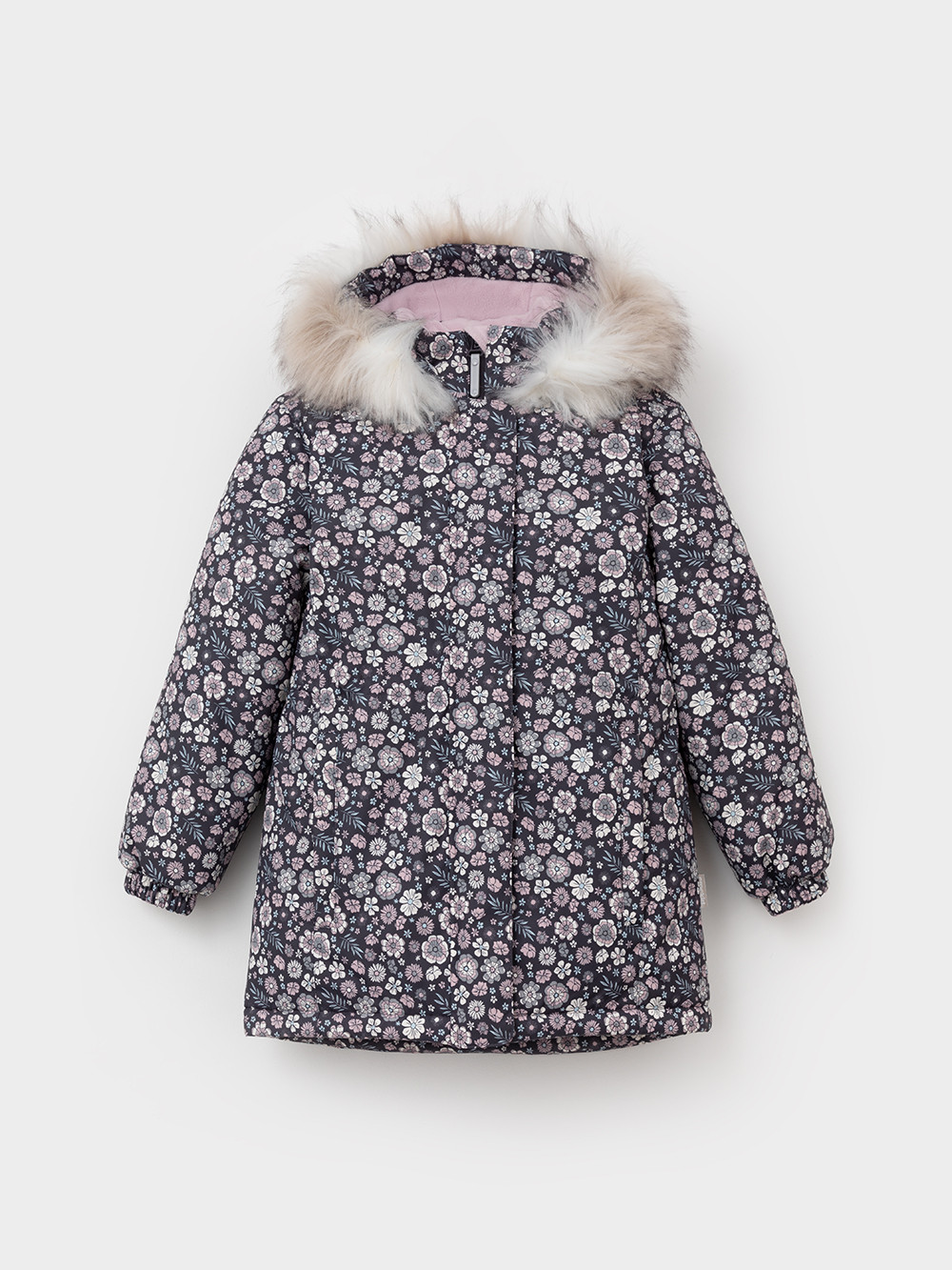 Куртка для девочки, артикул: ВК 38122/н/3 УЗГ, цвет: темно-серый, фото 2