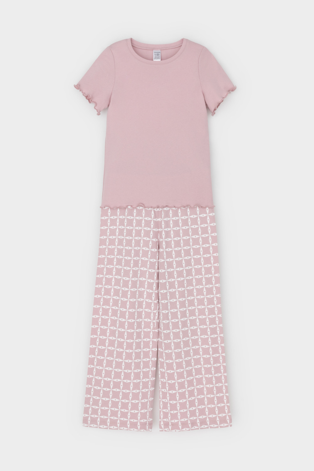 Пижама для девочки, артикул: К 1636, цвет: розовый, фото 2