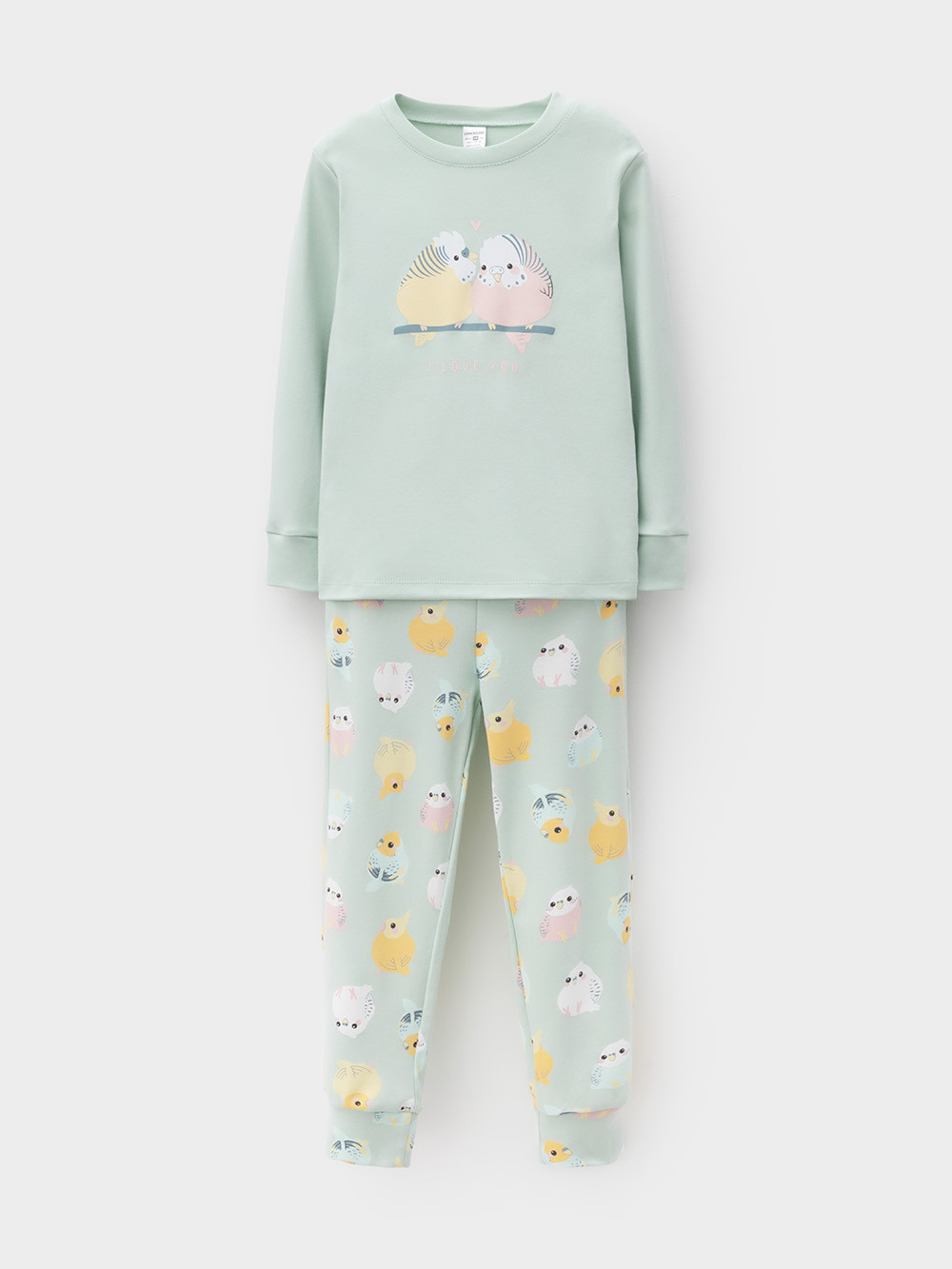 Пижама для девочки, артикул: К 1541, цвет: голубой, фото 2