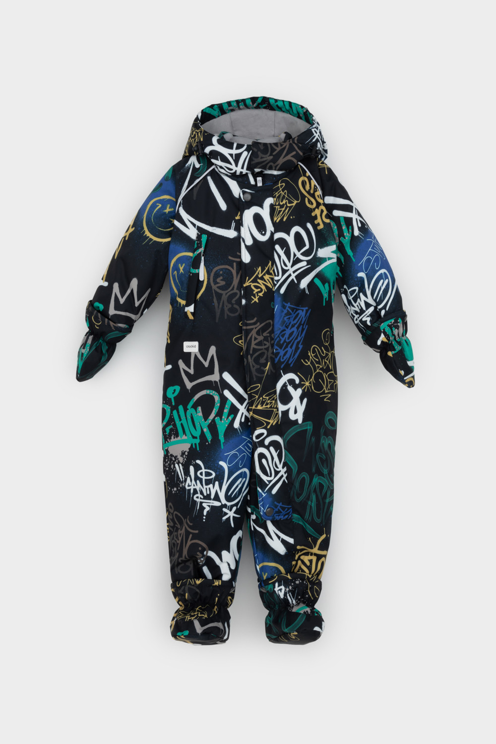 Комбинезоны утепленные для мальчика, артикул: ВК 60032/н/48 Ал, цвет: черный3, фото 2