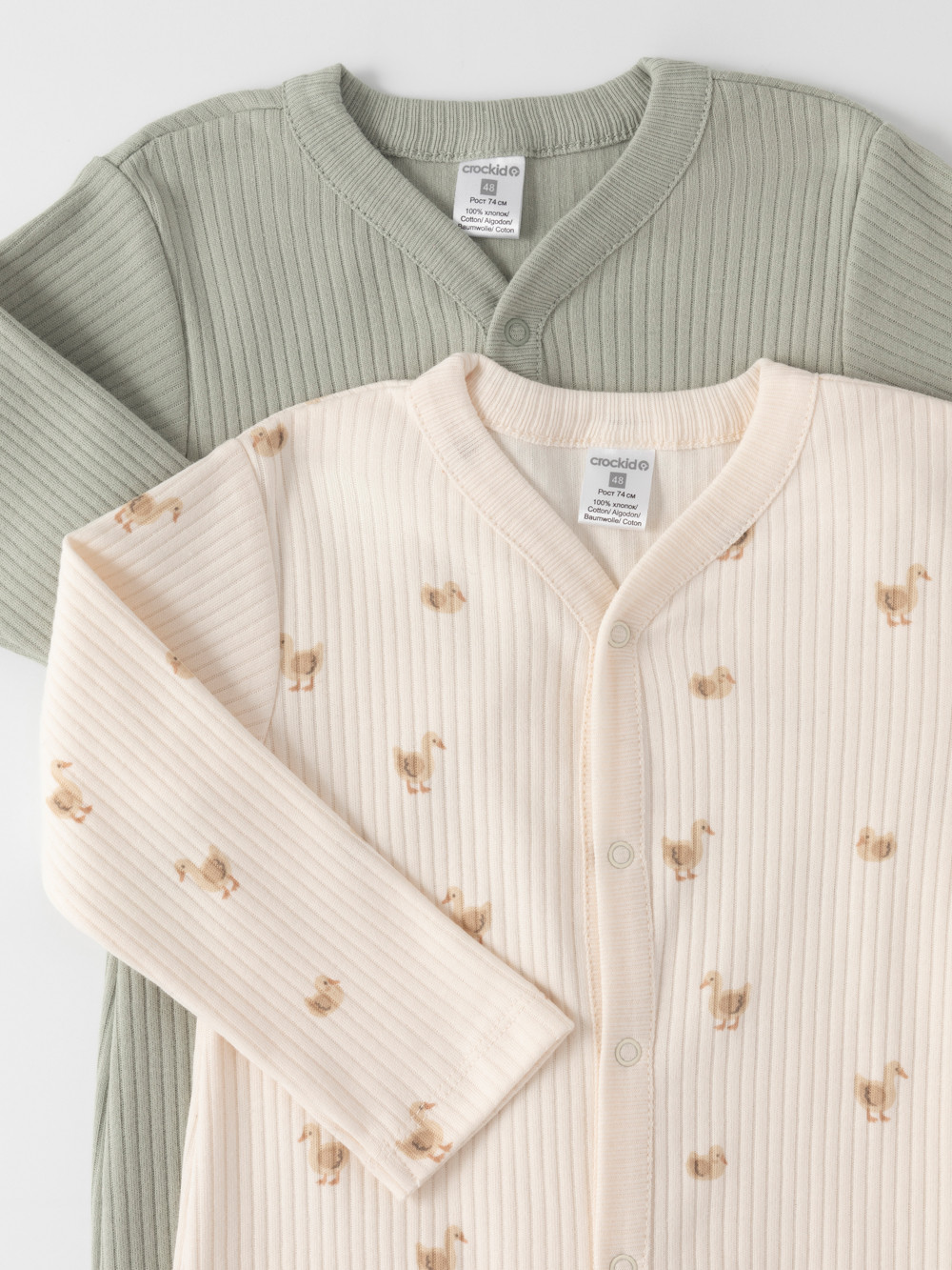 Комбинезон для новорожденных, артикул: К 6523-2уп, цвет: зеленый, фото 2