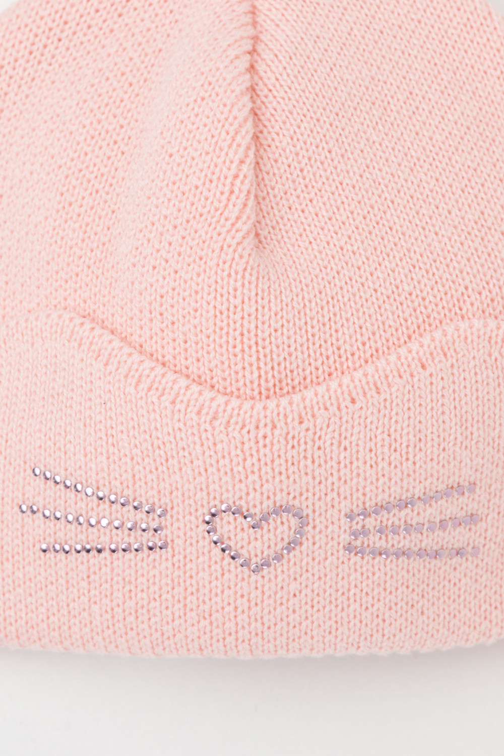 Шапка для девочки, артикул: КВ 20379, цвет: светло-розовый, фото 2