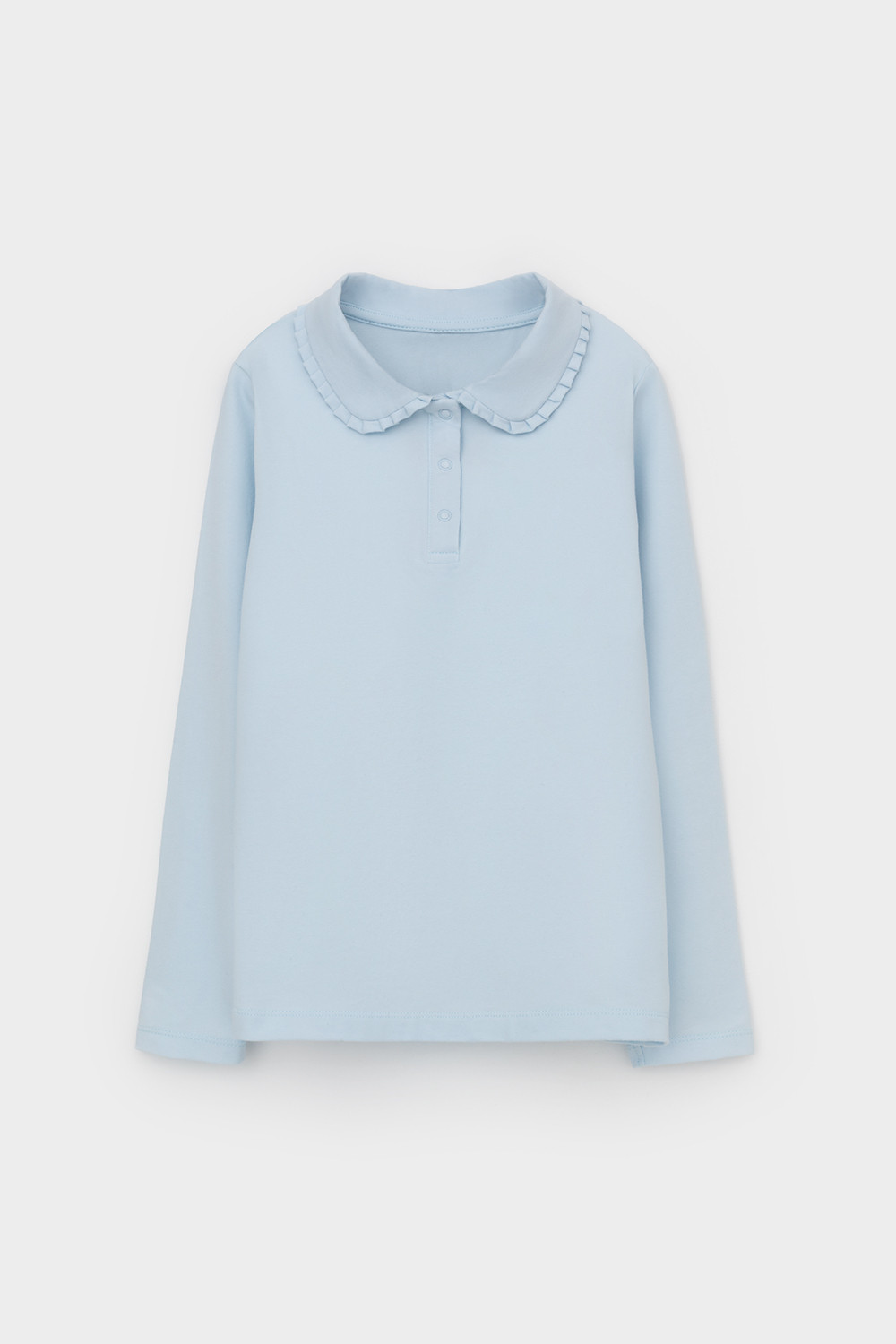 Блузка для девочки, артикул: К 301599, цвет: светло-голубой, фото 2