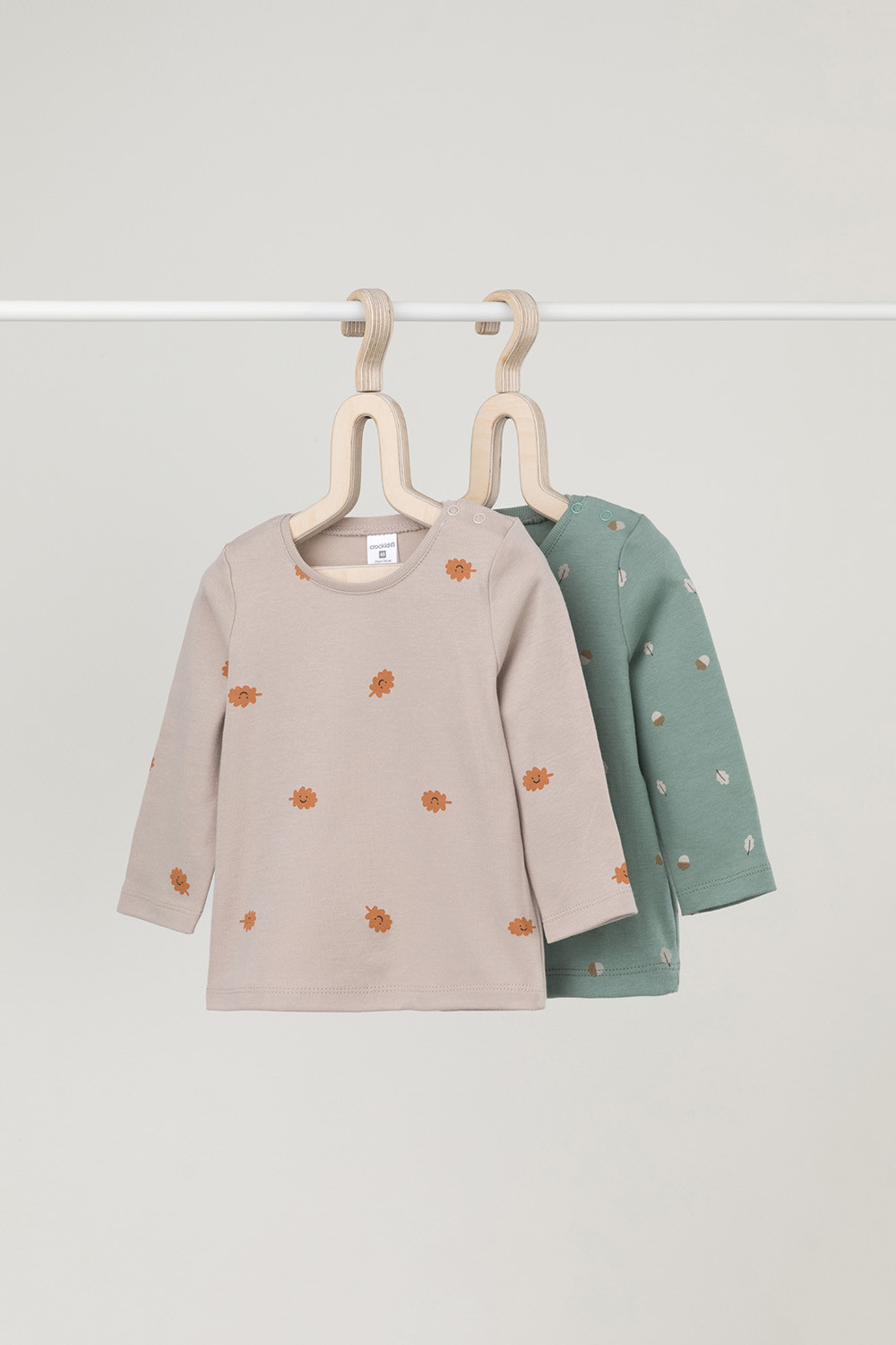 Джемпер для новорожденных, артикул: К 301944-2уп, цвет: коричневый, фото 2