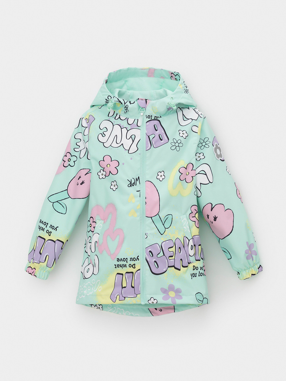 Куртка для девочки, артикул: ВК 32177/н/2 Ал, цвет: зеленый, фото 2