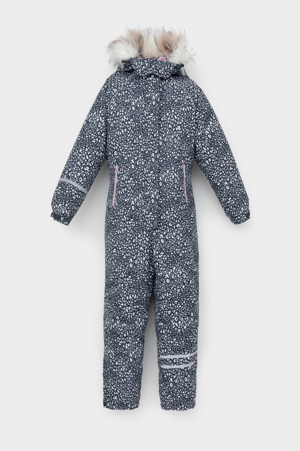 Комбинезоны утепленные для девочки, артикул: ВК 60098/н/6 ГР, цвет: серый, фото 2