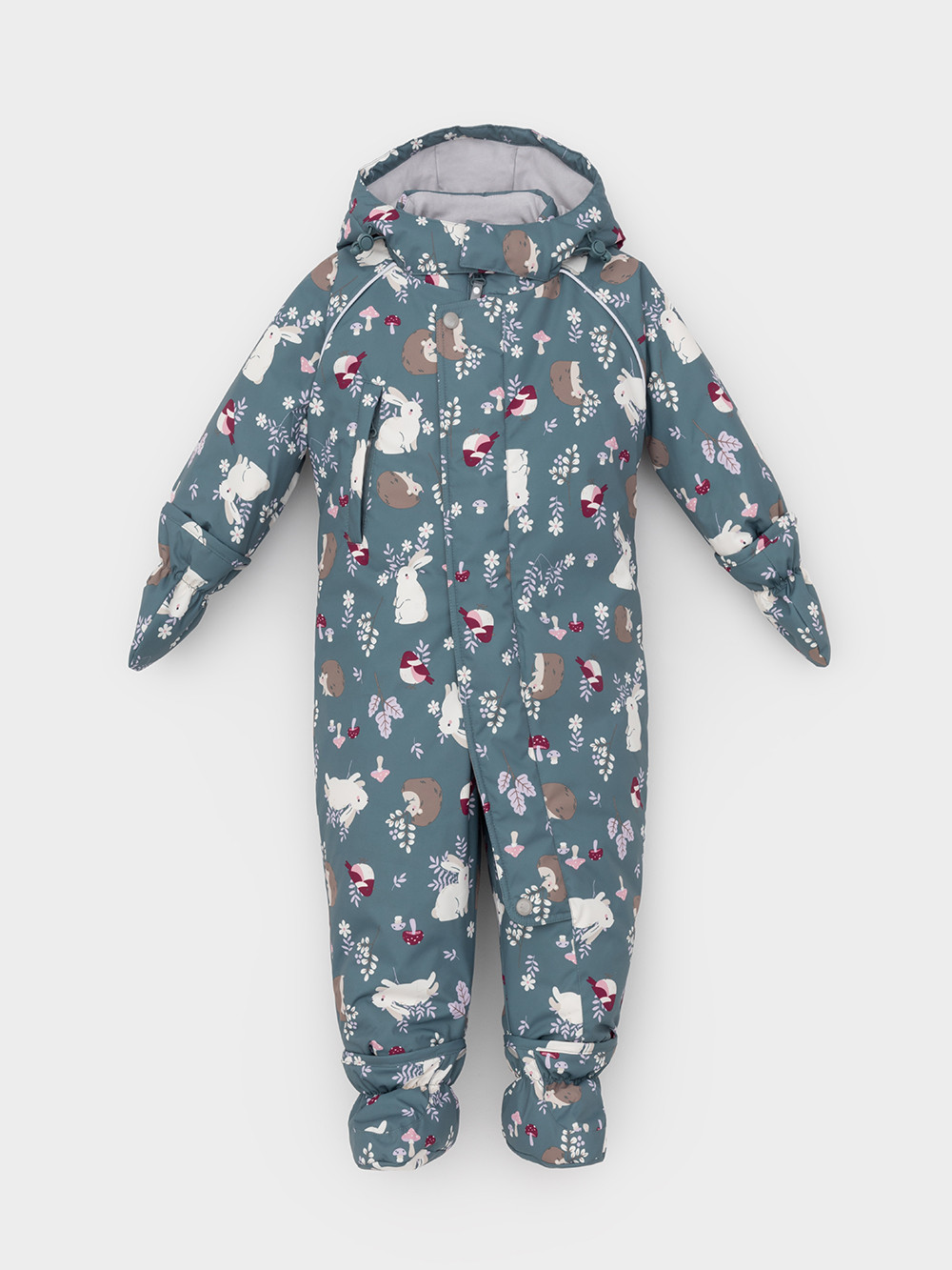 Комбинезоны утепленные для девочки, артикул: ВК 60032/н/56 Ал, цвет: голубой, фото 2