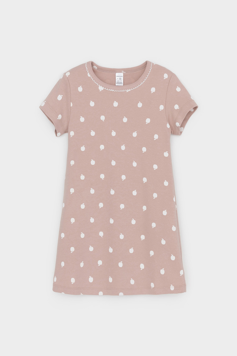 Ночная сорочка для девочки, артикул: К 1156, цвет: кофейный, фото 2