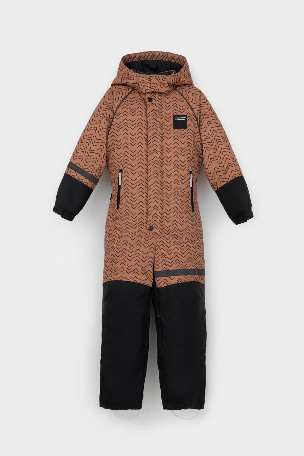 Комбинезоны утепленные для мальчика, артикул: ВК 60100/н/5 ГР, цвет: коричневый, фото 2